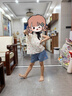戴維貝拉（DAVE＆BELLA）女童短褲套裝休閑兒童衣服小童上衣褲子兩件套夏季新款童裝 草莓印花【現貨】 120 cm（建議身高110-120cm） 曬單實(shí)拍圖