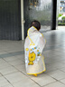 牧萌兒童雨衣男童女童防水全身雨披幼兒園小學(xué)生雨具 黃色小黃鴨 S 曬單實(shí)拍圖