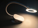 飛利浦（PHILIPS）充電臺(tái)燈 學(xué)生學(xué)習(xí)專用護(hù)眼夾子燈LED兒童讀寫閱讀寢室宿舍床頭燈 白色【3000毫安/充插兩用】+線 曬單實(shí)拍圖