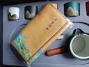 蘇氏陶瓷（SUSHI CERAMICS）手繪釉畫彩茶具套裝千里江山側(cè)把壺干泡盤五色茶杯文創(chuàng)伴手禮 曬單實拍圖