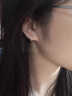 DAISY DREAMS925銀素圈耳環(huán)鋯石字母耳釘女小眾設(shè)計氣質(zhì)精致高級感耳圈銀耳飾 金色字母耳圈【925銀】 曬單實(shí)拍圖
