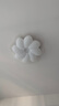雷士（NVC）花朵吸頂燈LED主次臥室燈滾塑奶油風(fēng)RA95高顯防藍光危害燈具燈飾 B款花朵72瓦 全光譜智能遙控 曬單實拍圖