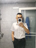 柒牌【三防】易打理短袖襯衫男2025夏季商務(wù)正裝翻領(lǐng)襯衣 曬單實拍圖