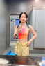 引擎鳥(niǎo)炫彩短款背心女子夏季運動(dòng)跑步馬拉松健身速干外穿無(wú)袖上衣 彩虹漸變 M 曬單實(shí)拍圖