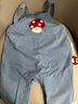 幼歌（YOUGE）【軟牛仔】嬰幼兒2024春季卡通復古牛仔背帶褲可愛(ài)褲子 天空藍（66-90襠開(kāi)扣） 80 cm 曬單實(shí)拍圖