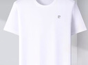 皮爾卡丹（pierre cardin）專柜100%桑蠶絲短袖圓領(lǐng)T恤男裝夏季休閑純色百搭真絲上衣男 白色 100%桑蠶絲 XL (115) 135-150斤 曬單實(shí)拍圖