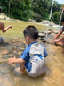 心楠 兒童連體短袖泳衣男童夏季防可愛鯊魚曬速干中小童海邊度假套裝 可愛鯊魚XL碼【身高100-110CM】 100 曬單實(shí)拍圖