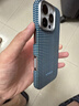 PITAKA適用蘋果iPhone16Pro手機殼MagSafe磁吸凱夫拉芳綸碳纖維紋高級超薄格子殼上下包保護套冰海 曬單實拍圖
