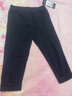 艾舞戈兒童舞蹈褲女孩芭蕾舞練功褲黑色彈力緊身拉丁舞直筒褲子芭褲長(cháng)褲 【彈力棉】黑色（七分褲） 130 碼(身高130-140cm) 曬單實(shí)拍圖