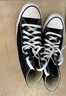 匡威（Converse）男女 ALL STAR常青款 高幫帆布情侶休閑鞋 101010 37.5碼US5碼 曬單實(shí)拍圖