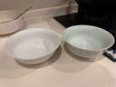 景德鎮(zhèn)（jdz）玲瓏高溫白瓷中式陶瓷碗盤餐具家用飯碗喬遷禮物碗碟搬家送禮 花開(kāi)滿堂面碗單個(gè) 曬單實(shí)拍圖