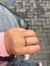 中國黃金碎碎冰素圈黃金戒指女999足金閉口戒七夕情人節(jié)禮物送女朋友老婆 足金碎冰冰戒指 金重約1.1g【9#-18#】備注圈口 曬單實(shí)拍圖