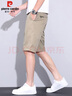 皮爾卡丹（pierre cardin）短褲男夏季輕涼透氣休閑褲男士寬松直筒五分褲子男裝 卡其 31 曬單實(shí)拍圖