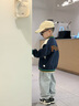 齊齊熊（ciciibear）[7A抗菌]齊齊熊寶寶褲子春款男童運(yùn)動(dòng)褲兒童衛(wèi)褲男寶寶針織褲2025 花灰 110 曬單實(shí)拍圖