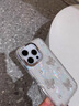 SONGNITE珍珠蝴蝶適用蘋果16promax手機殼iphone15新款水鉆鏡頭膜14pm貝殼紋13氣囊防摔12相機按鍵全包高級 【純色蝴蝶】AI相機按鍵  珍珠水鉆 蘋果16pro max 曬單實拍圖