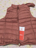 鴨鴨（YAYA）輕薄羽絨馬甲女短款立領(lǐng)2025年秋冬季新款韓版內搭背心外穿羽絨服 嫣紅色 L 曬單實(shí)拍圖
