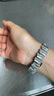 watchbond適用華為手表watch gt5表帶Watch5女款41/42mm不規則鑲鉆gt5pro金屬表帶gt4女生18mm夏天gt3透氣 【升級易拆款】不規則表帶鑲鉆-星光色+香檳金接頭 GT 曬單實(shí)拍圖
