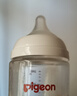 貝親（Pigeon）玻璃奶瓶寬口徑防脹氣240ml M號(hào)奶嘴 3月+ AA187  曬單實(shí)拍圖