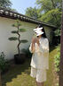 星野家 COMMON VALUE「 禪 Para 」萊賽爾亞麻襯衫中式禪意立領(lǐng)短袖上衣 亞麻白 M 曬單實(shí)拍圖
