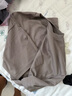 無印良品（MUJI）男式 防紫外線 涼感寬版短袖T恤 男士t恤打底衫涼感物語 硬核防曬 深咖啡色 XL （180/104A） 曬單實拍圖