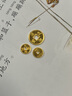 行金銀中足金999五帝幣手鏈轉(zhuǎn)運珠金錢幣DIY編繩手串手繩 生日禮物 乾隆通寶（克重多退少補） 約0.5g 曬單實拍圖