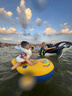 邁米德沖浪板兒童水上玩具游泳圈漂浮裝備水上戲水浮排小孩充氣滑水板 兒童沖浪板（建議3-16歲） 曬單實(shí)拍圖
