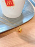 GUIG足金小蠻腰吊墜女款黃金項(xiàng)鏈轉(zhuǎn)運(yùn)珠鎖骨鏈掛吊墜情人節(jié)送女友老婆 足金小蠻腰【贈金色銀鏈】 曬單實(shí)拍圖