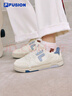 FILA FUSION斐樂(lè )潮牌女鞋BANK DX鞋時(shí)尚休閑滑板鞋 奶白/永恒藍-GI 36.5 曬單實(shí)拍圖