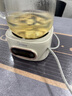 美的（Midea）花漾0膠水全玻璃全自動養(yǎng)生壺 辦公室多功能煮茶壺 燒水壺恒溫電熱水壺煮茶器花茶壺1L YS10B101 曬單實(shí)拍圖