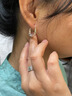 COISE999足銀耳環(huán)女老人銀戒子手鐲子復古對戒指生日禮物送媽媽送長輩 龍鳳福銀戒指+龍鳳福耳環(huán) 曬單實拍圖