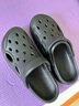 名創(chuàng)優(yōu)品（MINISO）洞洞鞋男士夏季外穿防滑厚底eva踩屎感涼鞋防臭海邊沙灘包頭拖鞋 曬單實(shí)拍圖