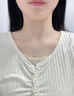 中國黃金（CHINA GOLD）連理枝項(xiàng)鏈女925銀玉髓吊墜鎖骨鏈小七夕情人節(jié)禮物送女朋友老婆 連“荔”枝項(xiàng)鏈-s925 代寫賀卡服務(wù) 曬單實(shí)拍圖