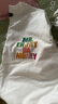 MEDM美式嘻哈彩虹字體刺繡短袖T恤男夏季潮牌高街休閑五分袖體恤 白色（現貨） M 曬單實(shí)拍圖