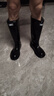 回力男士高中筒雨鞋成人雨靴膠鞋套鞋防水鞋水靴XHL38-B 回力818高筒【加厚款】 42 曬單實(shí)拍圖