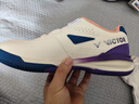 威克多（VICTOR）勝利A810羽毛球鞋運動(dòng)男女全面類(lèi)紐扣防滑減震透氣 A810-LJ米白/中紫色 43 (275mm) 曬單實(shí)拍圖