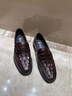 老人頭涼鞋男夏季新款商務(wù)休閑皮鞋男真皮鏤空透氣軟面皮韓版系帶男鞋 黑色 40 曬單實(shí)拍圖