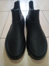 英式雨鞋男短筒防水休閑雨靴平底輕便廚房防滑膠鞋厚底水鞋工作鞋 630 黑色單鞋【標準碼】 42 曬單實(shí)拍圖