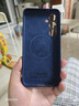 Sipolg三星S25Ultra磁吸手機殼s24Ultra翻毛皮全包保護套S23+保護殼意大利Alcantara保護套防摔硬殼 s24+ 星河藍  四邊全包 曬單實(shí)拍圖
