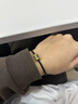 六桂福珠寶黃金轉(zhuǎn)運珠手鏈男女鱗影珠5D硬足金手串禮物七夕禮物 1.50g 曬單實拍圖