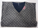 花花公子（PLAYBOY）冰絲短袖t恤男士夏季裝薄款v領(lǐng)寬松上衣新款潮流網(wǎng)紗鏤空半袖男裝 K18卡其 XL 推薦【125-140斤】 曬單實拍圖