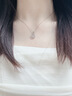 央創(chuàng)時尚【中國黃金授權(quán)】銀項鏈女款七夕情人節(jié)生日禮物女生送女朋友S925 曬單實拍圖