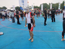 紐凱利（NUCKILY）鐵三服連體服競賽專(zhuān)業(yè)短袖無(wú)袖跑步游泳騎行服速干男女鐵人三項服 黑紅白【短袖】MQ002 L 【推薦體重70-75kg】 曬單實(shí)拍圖