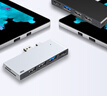 isky微軟Surface Pro5/6擴(kuò)展塢轉(zhuǎn)換器USB投影轉(zhuǎn)接頭HDMI視頻連接線HUB微軟平板筆記本電腦分線六合二 曬單實(shí)拍圖