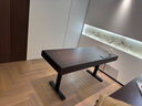 簡(jiǎn)韻諾依設計師工作臺辦公桌學(xué)習桌意式極簡(jiǎn)現代輕奢簡(jiǎn)約電動(dòng)升降書(shū)房書(shū)桌 煙熏木色帶插排1600*650*750 曬單實(shí)拍圖