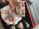 迦森高檔碗盤餐具套裝禮盒結婚禮物送新人新婚訂婚新娘搬家喬遷之喜 （京東物流）假日玫瑰餐具 16件套 曬單實拍圖
