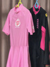 阿瑞娜（arena）盛夏短袖裙式連體防曬泳衣插肩袖設(shè)計(jì)女童泳裝美少女游泳衣 粉色PNK 160 曬單實(shí)拍圖