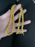 吉財(cái)運(yùn)足金9999黃金龍骨龍頭粗金包銀項(xiàng)鏈男實(shí)心大金鏈子霸氣金店同款男 金4克-總重約80克-龍頭龍骨項(xiàng)鏈 曬單實(shí)拍圖