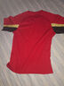 卡爾美（KELME）新款足球服青少年透氣吸汗學(xué)生比賽隊(duì)服球衣空板可定制 紅色 140CM 曬單實(shí)拍圖