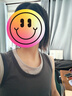 德瑪納假兩件粉白撞色長(zhǎng)裙圓領(lǐng)無(wú)袖百搭針織長(zhǎng)款連衣裙 曬單實(shí)拍圖