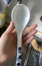 美廚（MAXCOOK）飯勺湯勺 陶瓷勺餐勺湯匙勺子 日式小湯勺小勺調羹 9英寸 純白款MCCU5176 曬單實(shí)拍圖